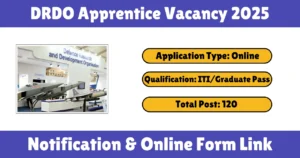 DRDO Apprentice Vacancy 2025