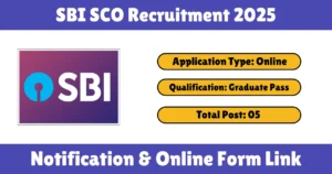 SBI SCO Recruitment 2025