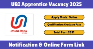 UBI Apprentice Vacancy 2025