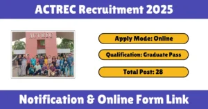 ACTREC Recruitment 2025