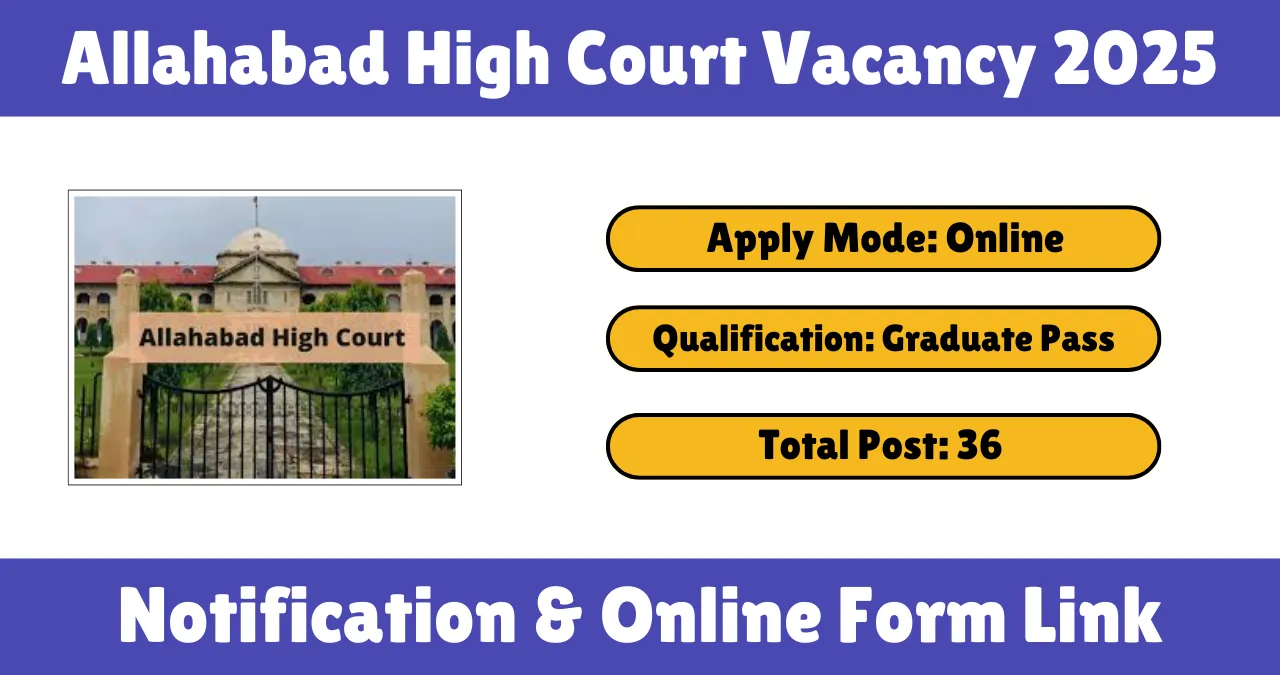 Allahabad High Court Vacancy 2025