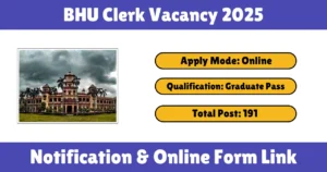 BHU Clerk Vacancy 2025