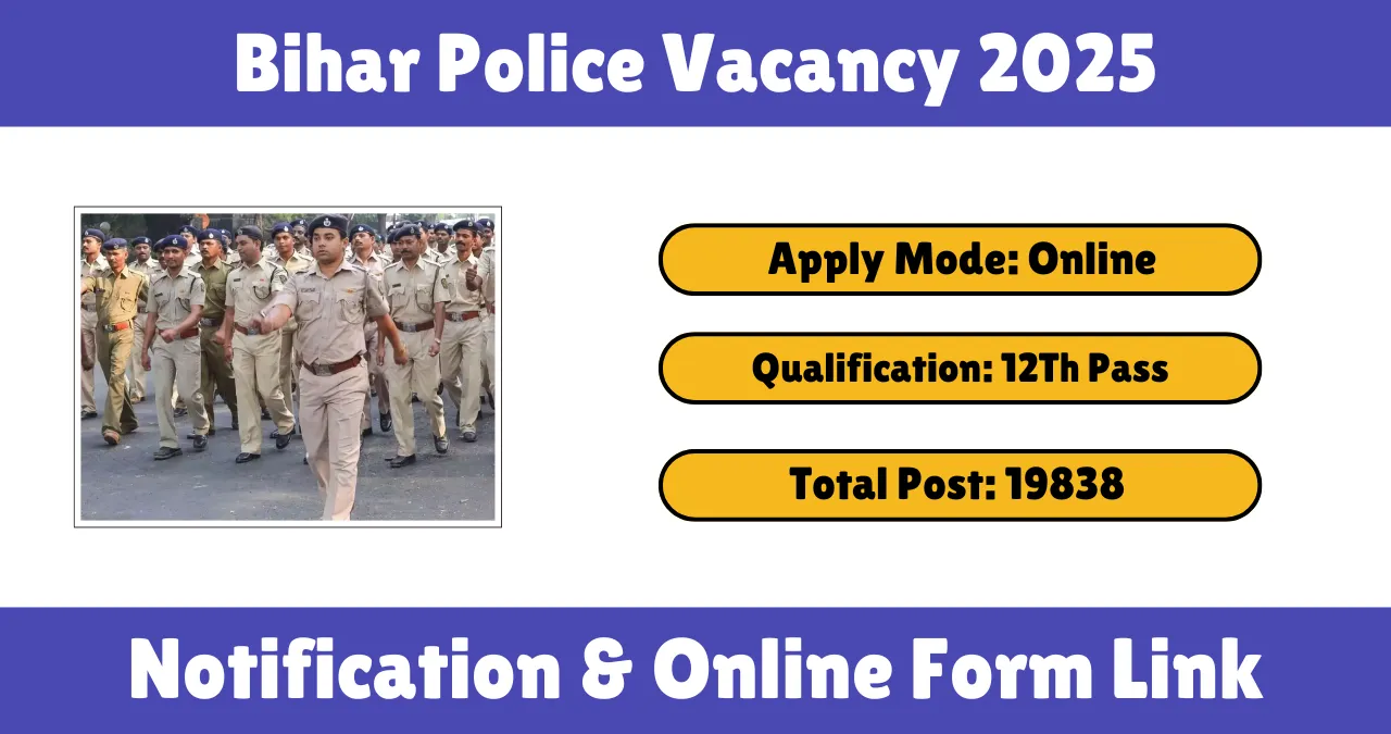 Bihar Police Vacancy 2025
