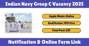 Indian Navy Group C Vacancy 2025