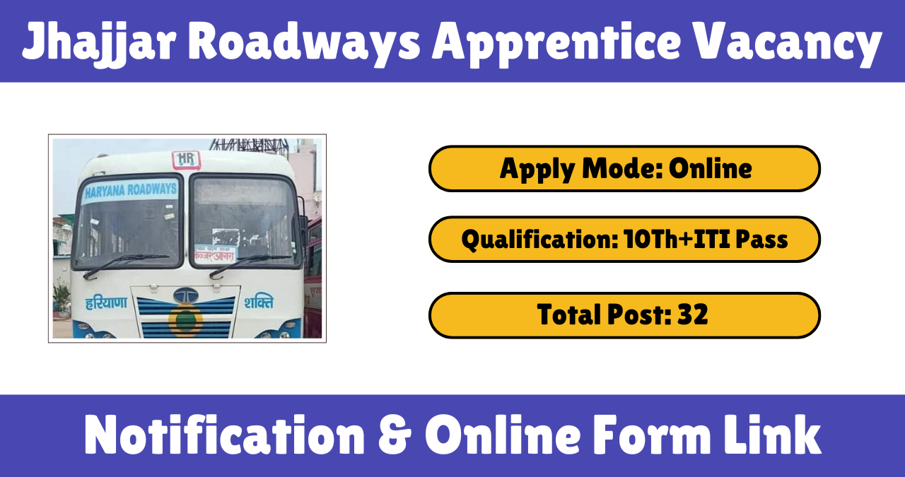 Jhajjar Roadways Apprentice Vacancy 2025