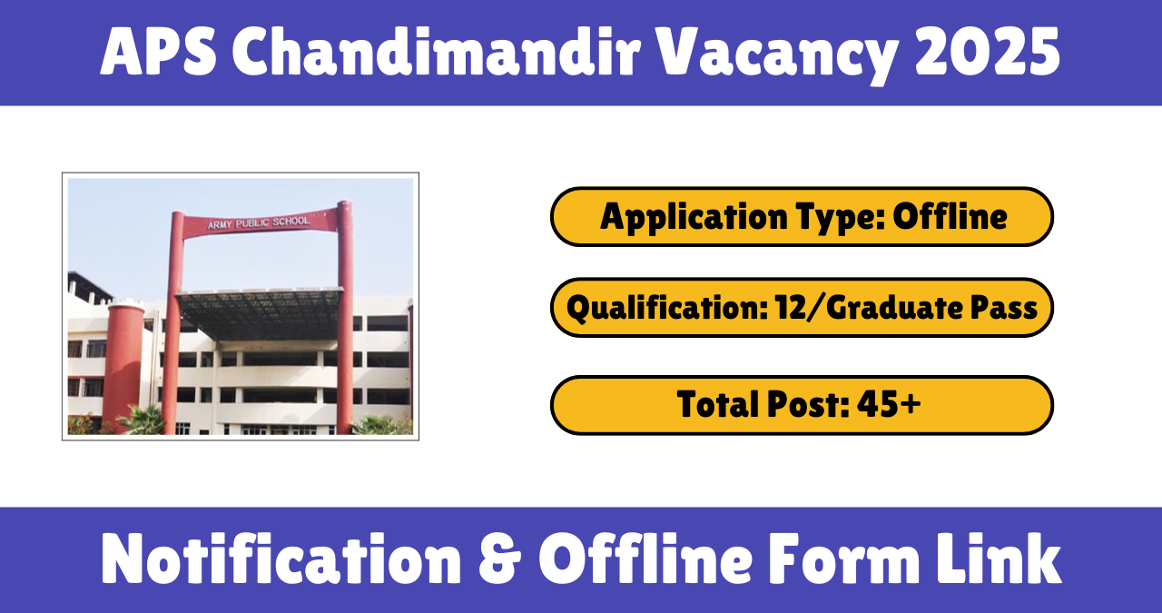 APS Chandimandir Vacancy 2025
