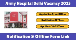 Army Hospital Delhi Vacancy 2025