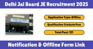 Delhi Jal Board JE Recruitment 2025