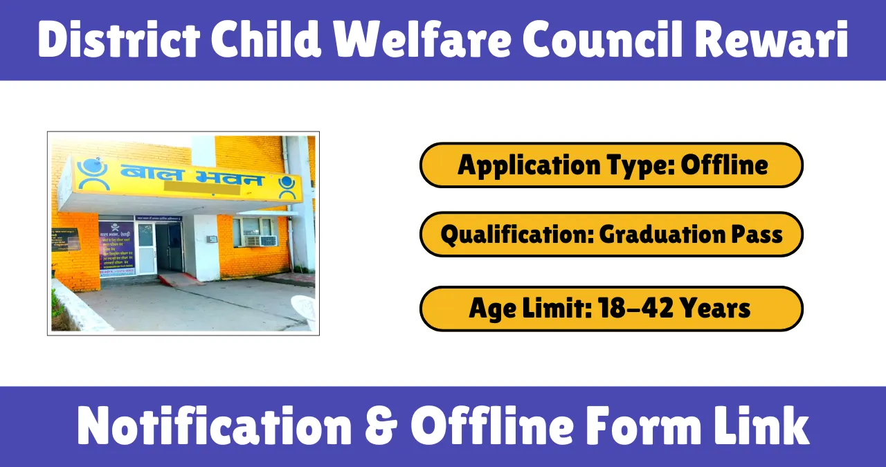 District Child Welfare Council Rewari Recruitment 2025