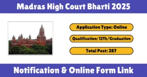 Madras High Court Bharti 2025