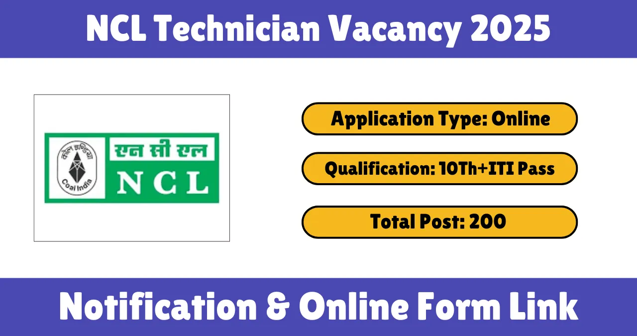 NCL Technician Vacancy 2025