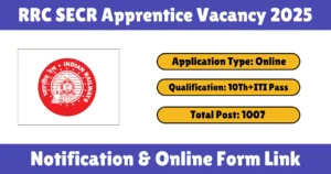 RRC SECR Apprentice Vacancy 2025
