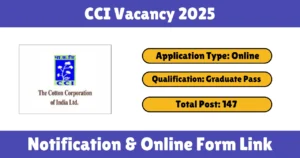 CCI Vacancy 2025
