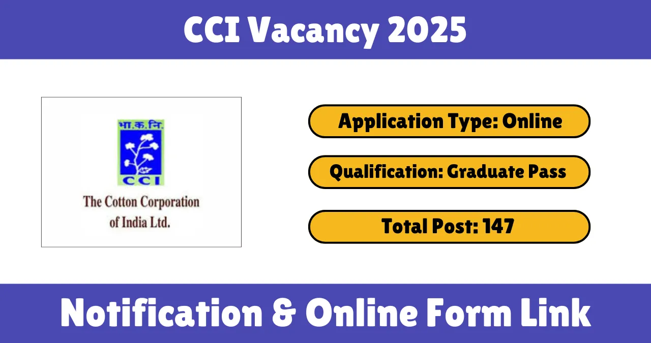 CCI Vacancy 2025