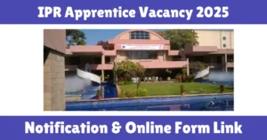 IPR Apprentice Vacancy 2025