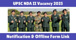 UPSC NDA II Vacancy 2025
