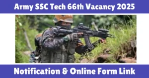 Army SSC Tech 66th Vacancy 2025