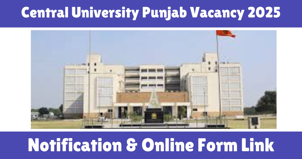 Central University Punjab Vacancy 2025