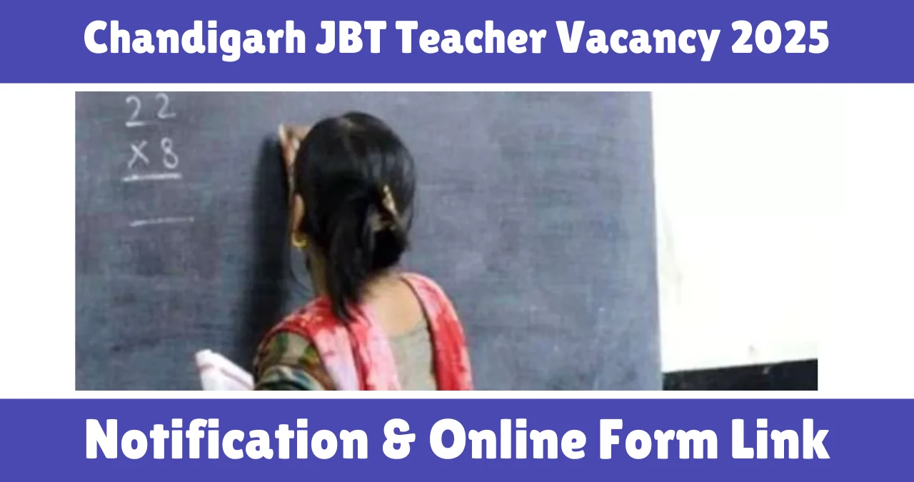 Chandigarh JBT Teacher Vacancy 2025