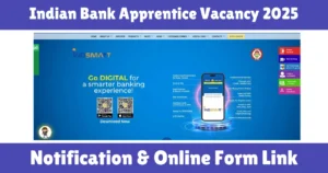 Indian Bank Apprentice Vacancy 2025