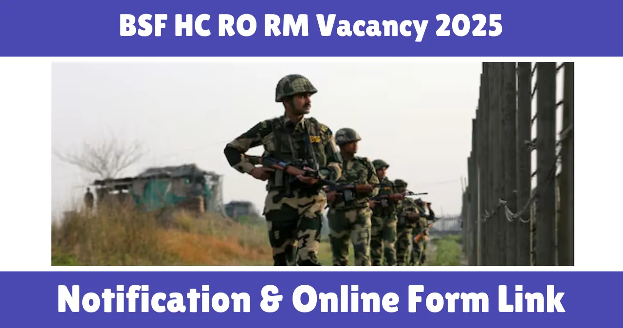 BSF HC RO RM Vacancy 2025