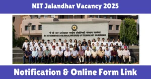 NIT Jalandhar Vacancy 2025