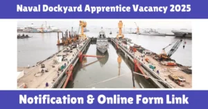 Naval Dockyard Apprentice Vacancy 2025
