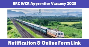 RRC WCR Apprentice Vacancy 2025