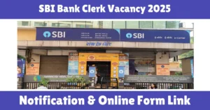 SBI Bank Clerk Vacancy 2025