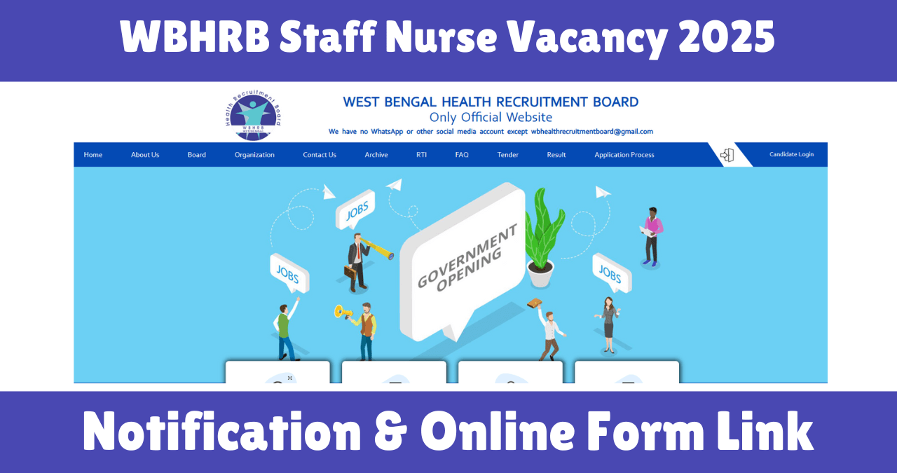 WBHRB Staff Nurse Vacancy 2025