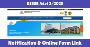 DSSSB Advt 2/2025