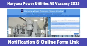 Haryana Power Utilities AE Vacancy 2025