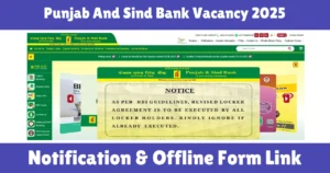 Punjab And Sind Bank Vacancy 2025