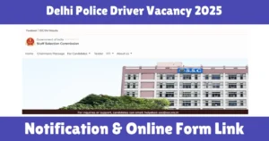 Delhi Police Driver Vacancy 2025