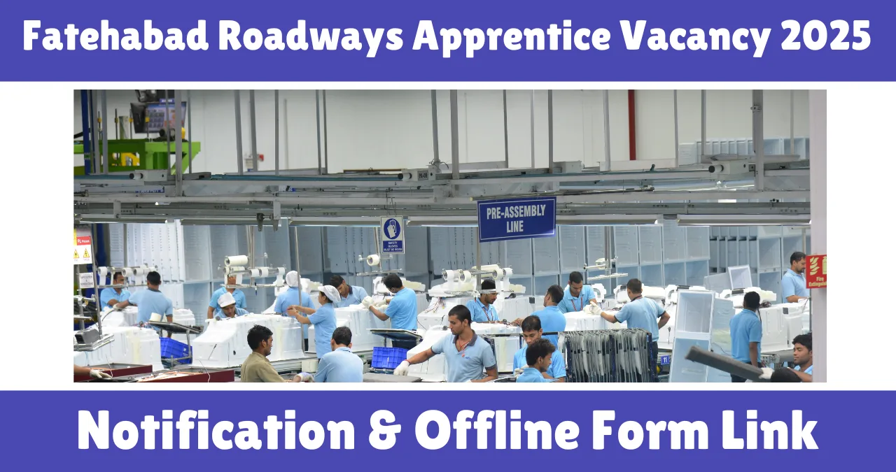 Fatehabad Roadways Apprentice Vacancy 2025