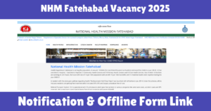 NHM Fatehabad Vacancy 2025