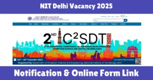 NIT Delhi Vacancy 2025