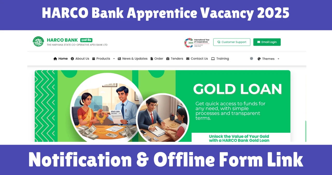 HARCO Bank Apprentice Vacancy 2025
